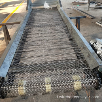 Konveyor Sabuk Wire Mesh Logam